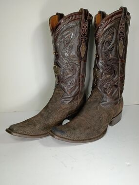 Cuadra Legado drk brown men's hippo upper Mexico sz31 / US sz12 Shaft art wrhine